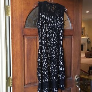 Nanette Lepore NWT Small Black white dress
